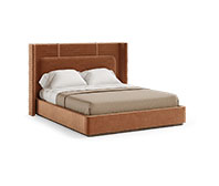 Upholstered Panel Bed - Image 2